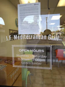 JF Mediterranean Grill - San Dimas