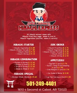 Super 1 Hibachi Japanese Express Cabot - Cabot